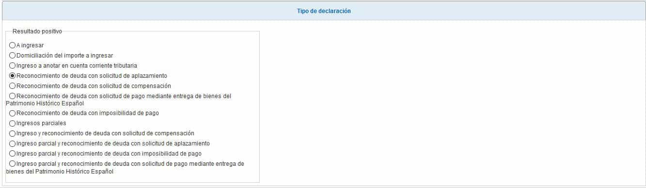 solicitud de aplazamiento