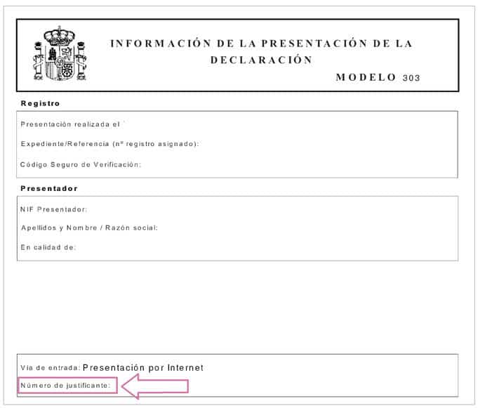 justificante para declaracion complementaria