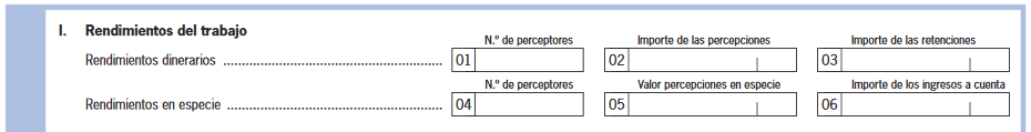 Modelo 111 rendimientos del trabajo