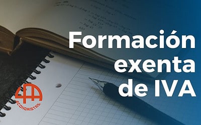 ¿La formación se factura con o sin IVA?
